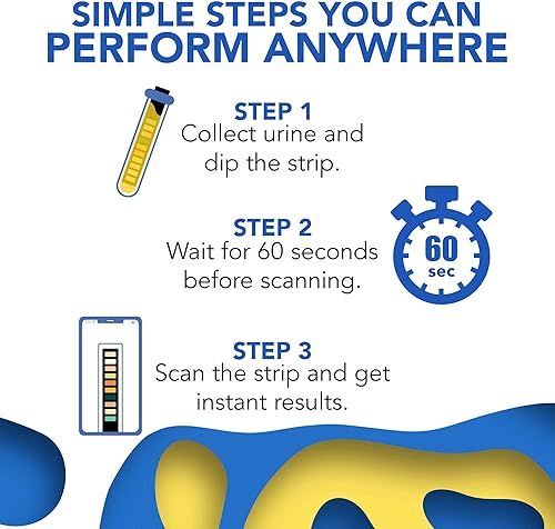 Miniatura 6 de Mobile App Tiras reactivas de orina, kit de prueba de riñón e hígado de confianza en el hogar, proteína urinaria, prueba de infección urinaria,