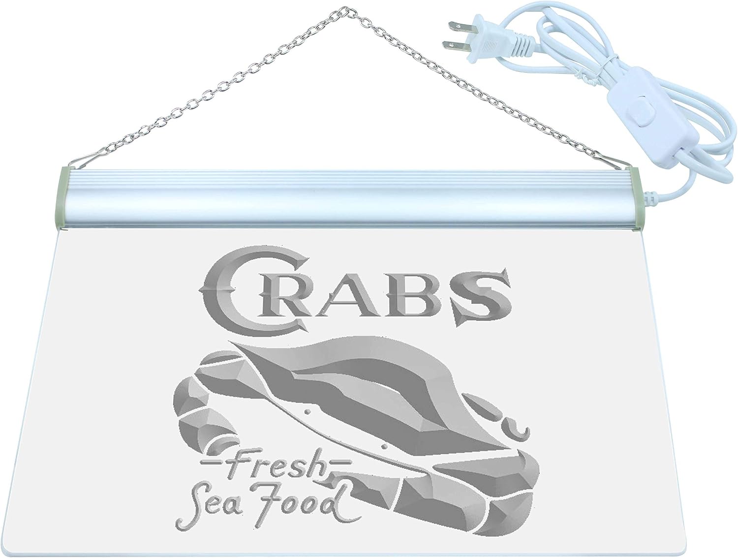ADVPRO Crabs Fresh Seafood Restaurant LED Sign Neon Light Sign Display j655-r(c)