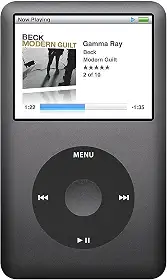 Original Appleipod compatível com MP3 MP4 Player Apple iPod 120GB Black Classic 7ª geração