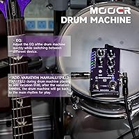 Vista 3 de Pedal de guitarra con máquina de batería MOOER con 121 ritmos de batería, 11 estilos musicales, 7 ranuras de ritmo, función de relleno, botón