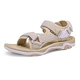 DREAM PAIRS Women&rsquo;s Arch Support Hiking Sandals Sport Outdoor Athletic Comfortable Summer Beach Water Sandals 6 Beige