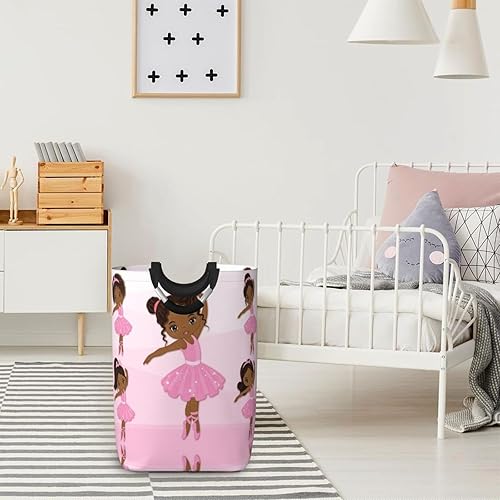 Miniatura 5 de Cesta de almacenamiento para ropa sucia negra afroamericana, para juguetes, organizador de ropa, para el hogar, baño, dormitorio, guardería, 52 l