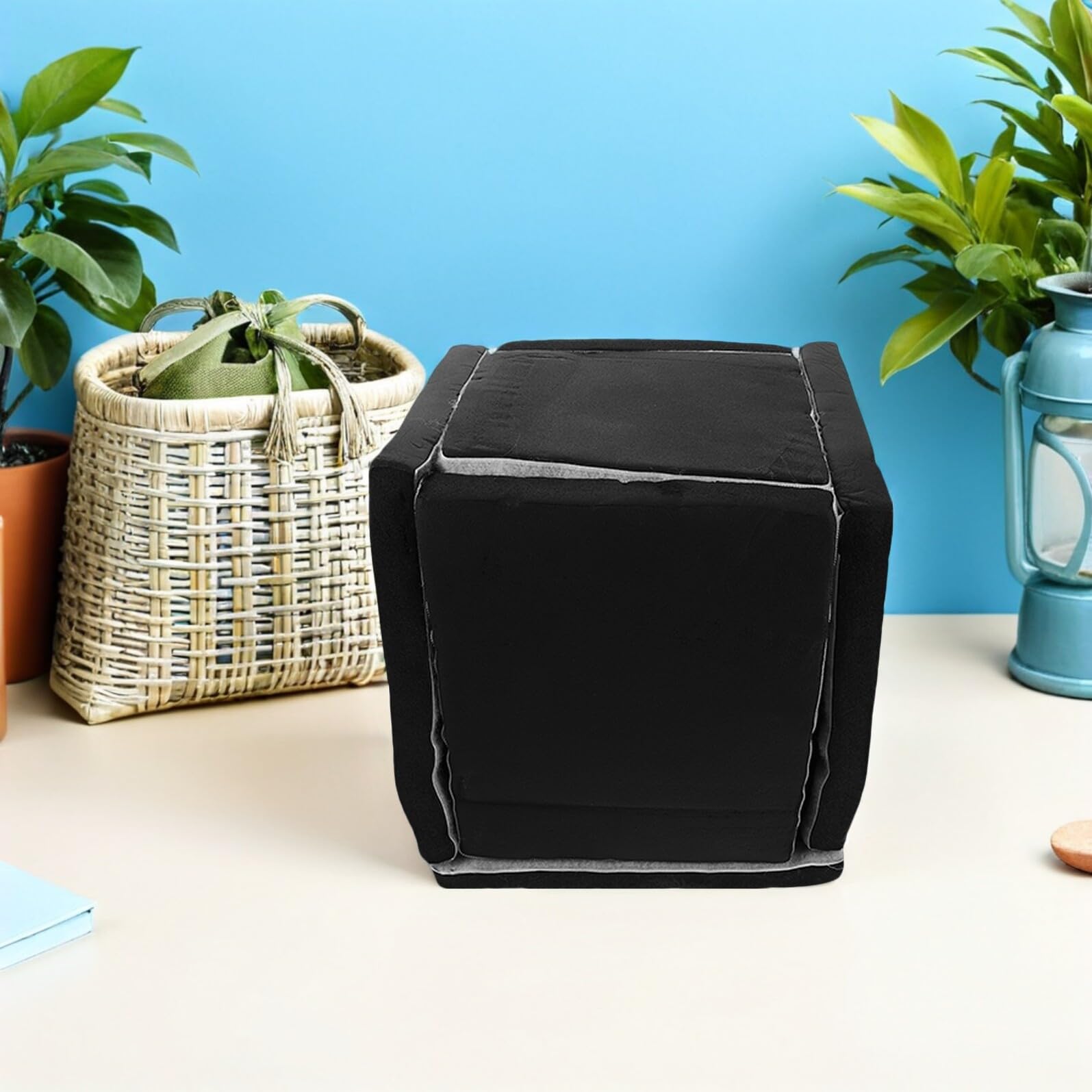 Alasum Caja Insonorizada Amortiguación Gruesa para Bomba de Agua de Esponja Negra y Barrera Insonorizada Adecuado para Espacios Comerciales