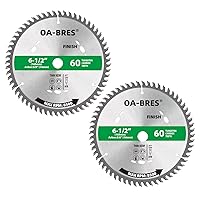 Vista 7 de Paquete de 3 hojas de sierra circular compacta con punta de carburo 24T TCT de 4-1/2 pulgadas con eje de 3/8 pulgadas, uso general para cortes