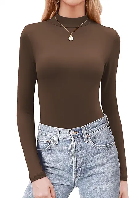 Dames Trui met Kraag: Lange Mouw Turtleneck Slim Fit Gebreide Top