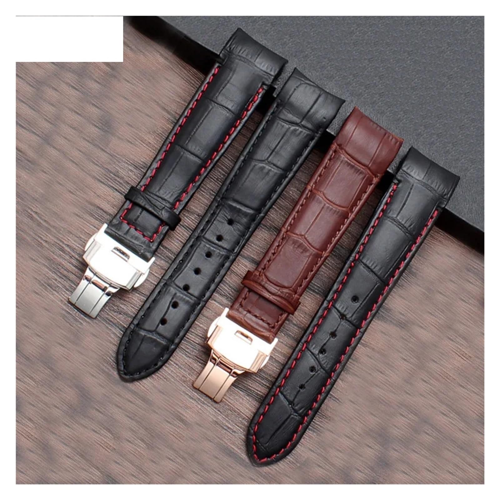 Bracelet en Cuir Bracelet de Montre de Montre Courbe 20 mm Ajustement pour BL9002-37 05A BT0001-12E 01A Band 21 mm Watchband 22 mm