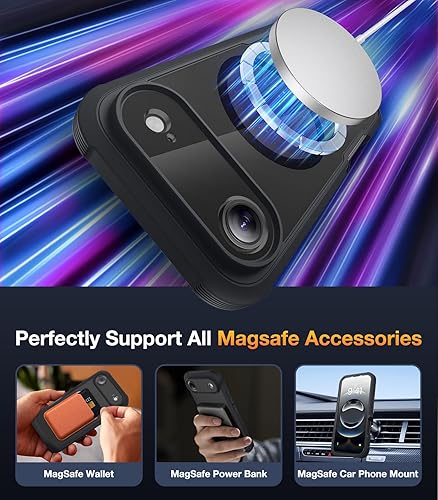 Miniatura 109 de Diaclara - Funda diseñada para iPhone 14 Pro Max, resistente, de cuerpo completo, con protector de pantalla sensible al tacto y antiarañazos + Blanco