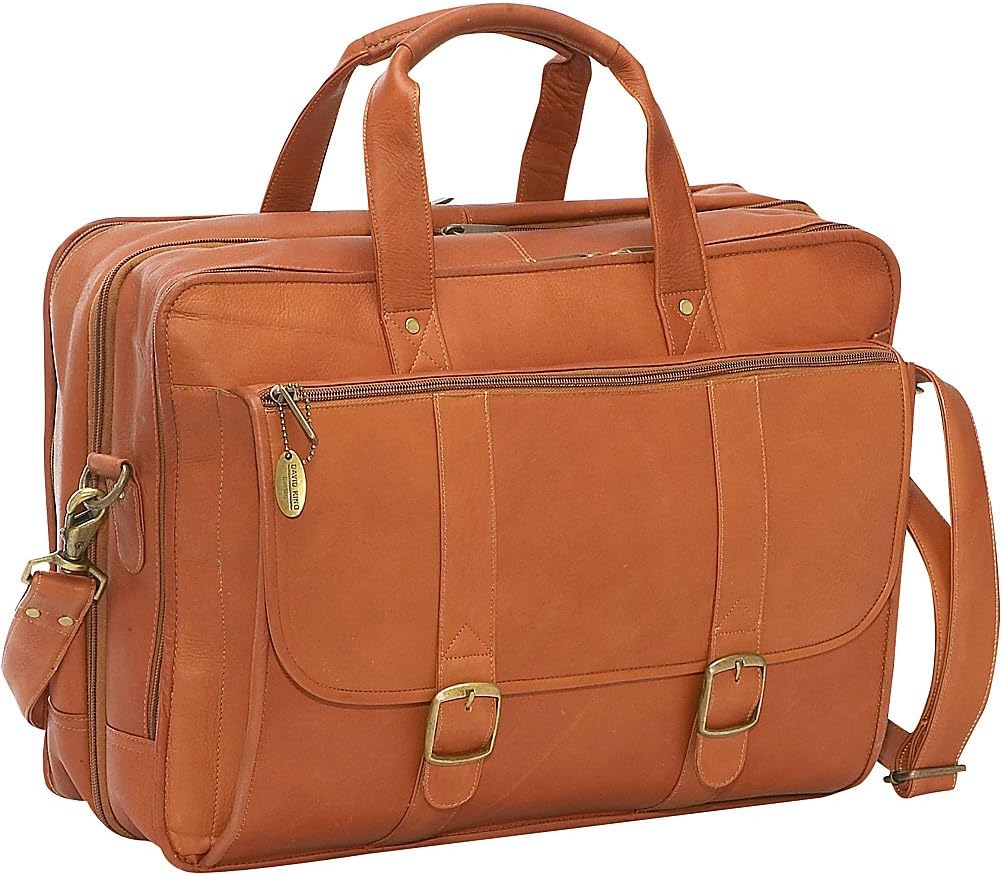 David King & Co. Expandable Laptop Briefcase, Black, One Size