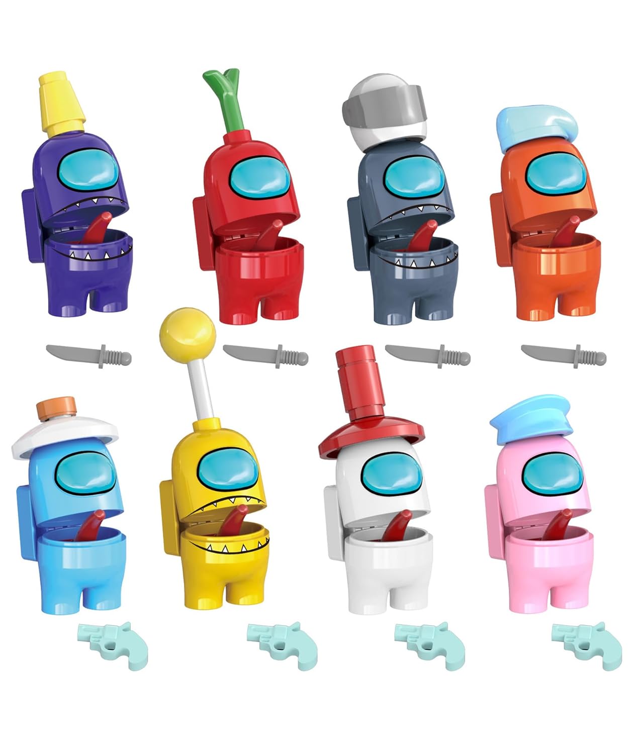 8 Pcs Mini Figures Set, Collectible Game-Themed Building Blocks for Creative Play, Party Decorations and Gift Giving,Used for Party Decoration, Gatherings, and Adding Atmosphere Toy Review India (Iknoor World )