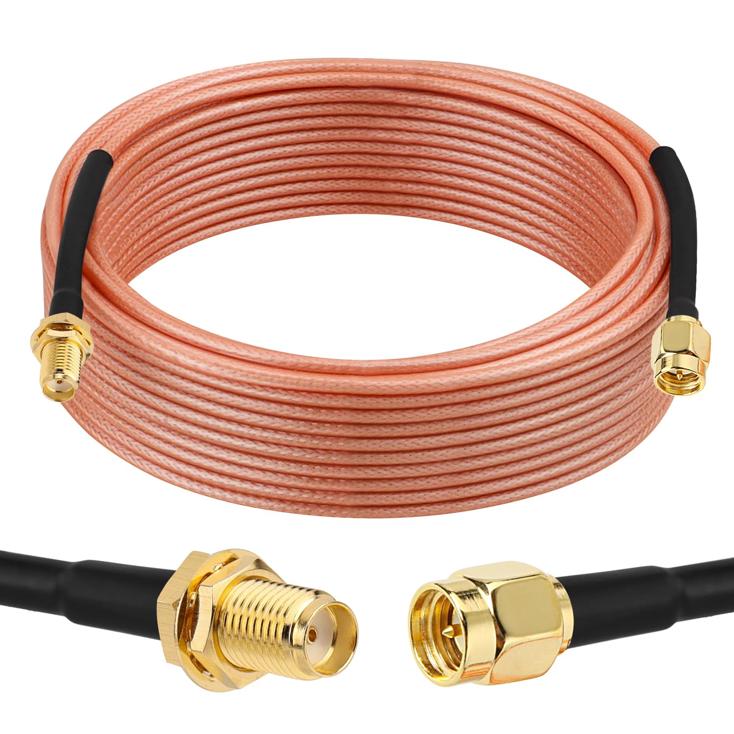 XRDS -RF Câble d'extension SMA mâle vers SMA femelle RG316 SMA pour routeur 4G LTE récepteur cellulaire SDR USB