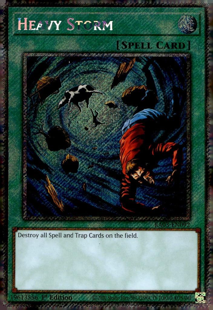 Heavy Storm (Platinum Secret Rare) - RA03-EN092 - Platinum Secret Rare - 1st Edition