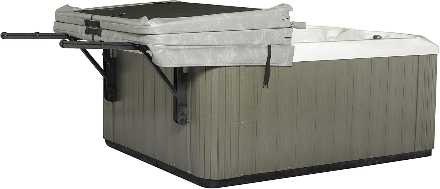 Outdoor Solutions Inc® The Slider ® | Universal Hot Tub Cover Lifter Heavy-Duty Spa Cover Lifter System with Rollers Fits All Spa Sizes, Easy Foldable Hot Tub Lifter