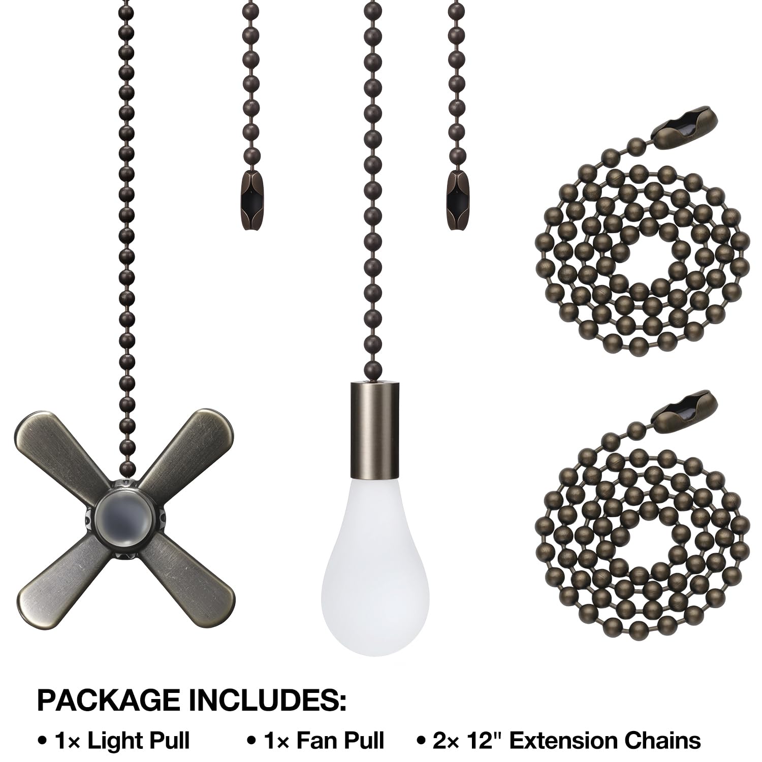 Ceiling Fan Pull Chain Extender - 24" Reach -6