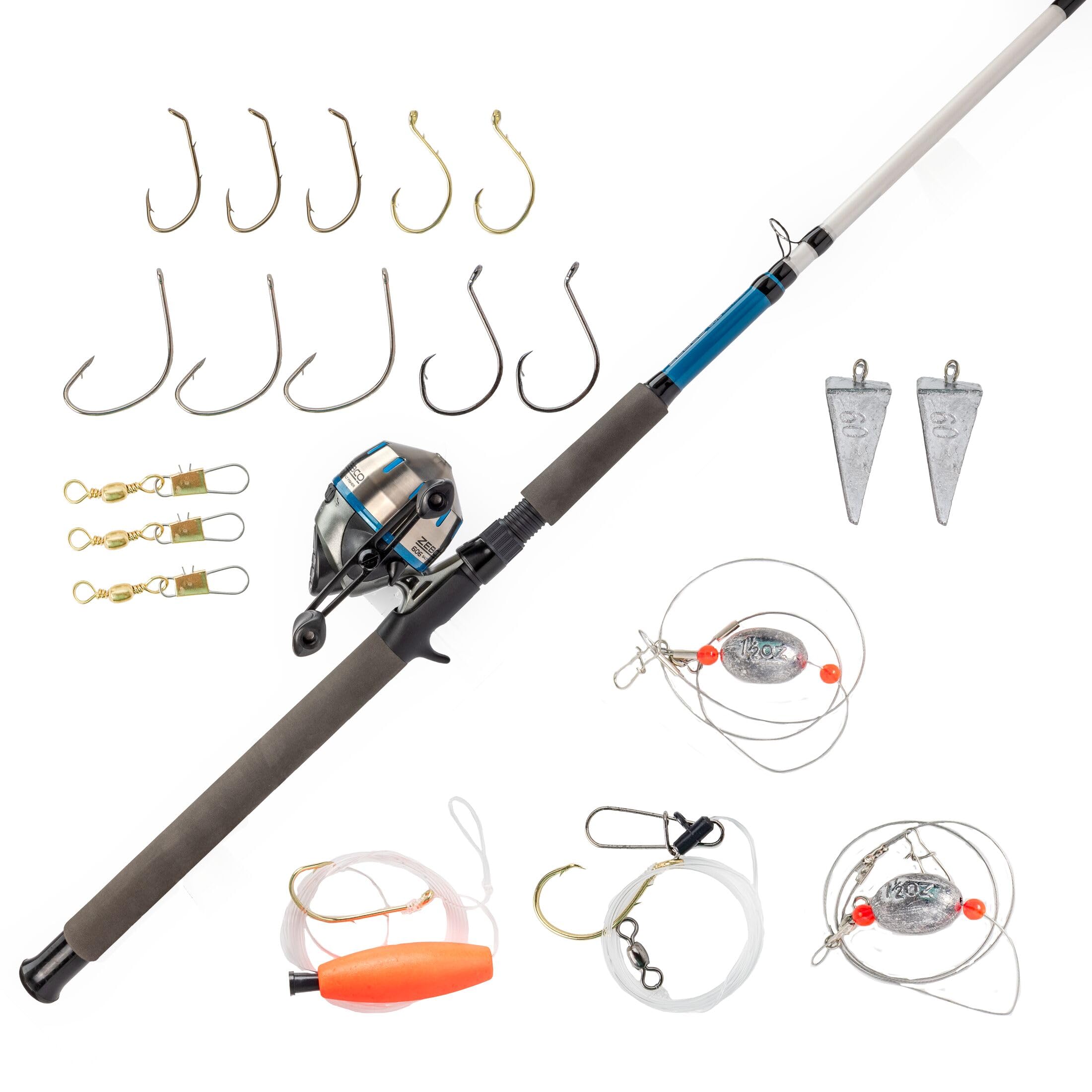 星釣り Amazon | Zebco 606 ソルトフィッシャー 7フィート0インチ 伸縮