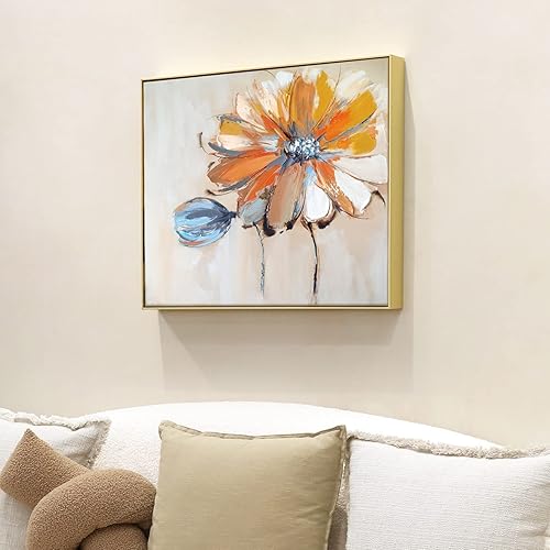 Miniatura 4 de Marco flotante para pinturas en lienzo de 18 x 24 pulgadas, marco de lienzo de metal para bricolaje con 1.5 pulgadas de profundidad, moderno marco