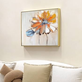 風景画 水彩画 金色フレーム 約30cm x 40cm Amazon.com - Gold Floating Frame for 30x40 Canvas Paintings