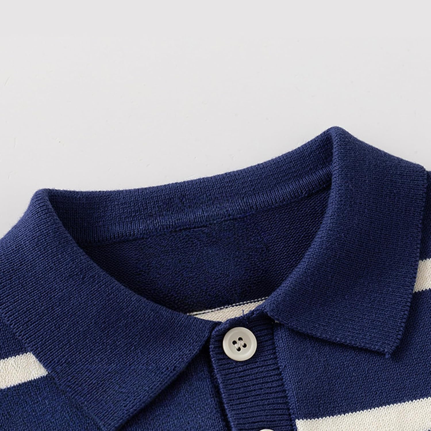 Toddler Baby Boy Striped Knit Sweater Fall Shirt Pullover Long Sleeve Knitted Sweatshirt