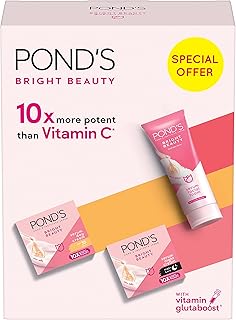 POND'S Bright Beauty Regime Pack (Day Cream + Night Cream + Facial Cleanser)