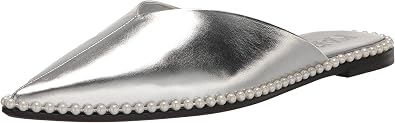 Karl Lagerfeld Womens Vyra Studded Slip on Loafer Mule with Pointed Toe