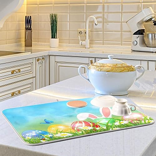 Vista 76 de Nautical Ocean Sea Turtle Dish Drying Mat for Kitchen Counter 18x24 in Starfish Retro Map Microfiber Drying Mats Absorbent Reversible Dish Pad Large
