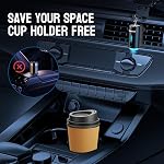 Featwell Car Air Freshener, Three Adjustable Modes Intelligent Car Aroma Diffuser, Rechargeable, Black