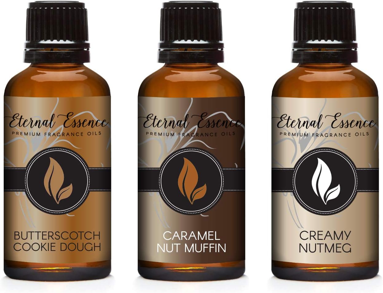 30ML - Trio (3) - Butterscotch Cookie Dough, Caramel Nut Muffin & Creamy Nutmeg - Premium Fragrance Oil - 30ML
