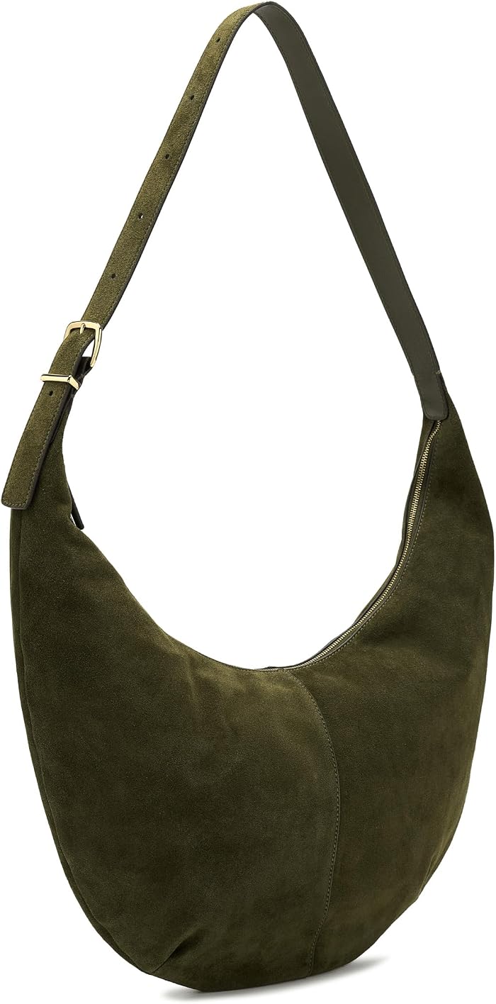 Женские сумки Madewell The Essential Curve Shoulder Bag in Suede — фото 3