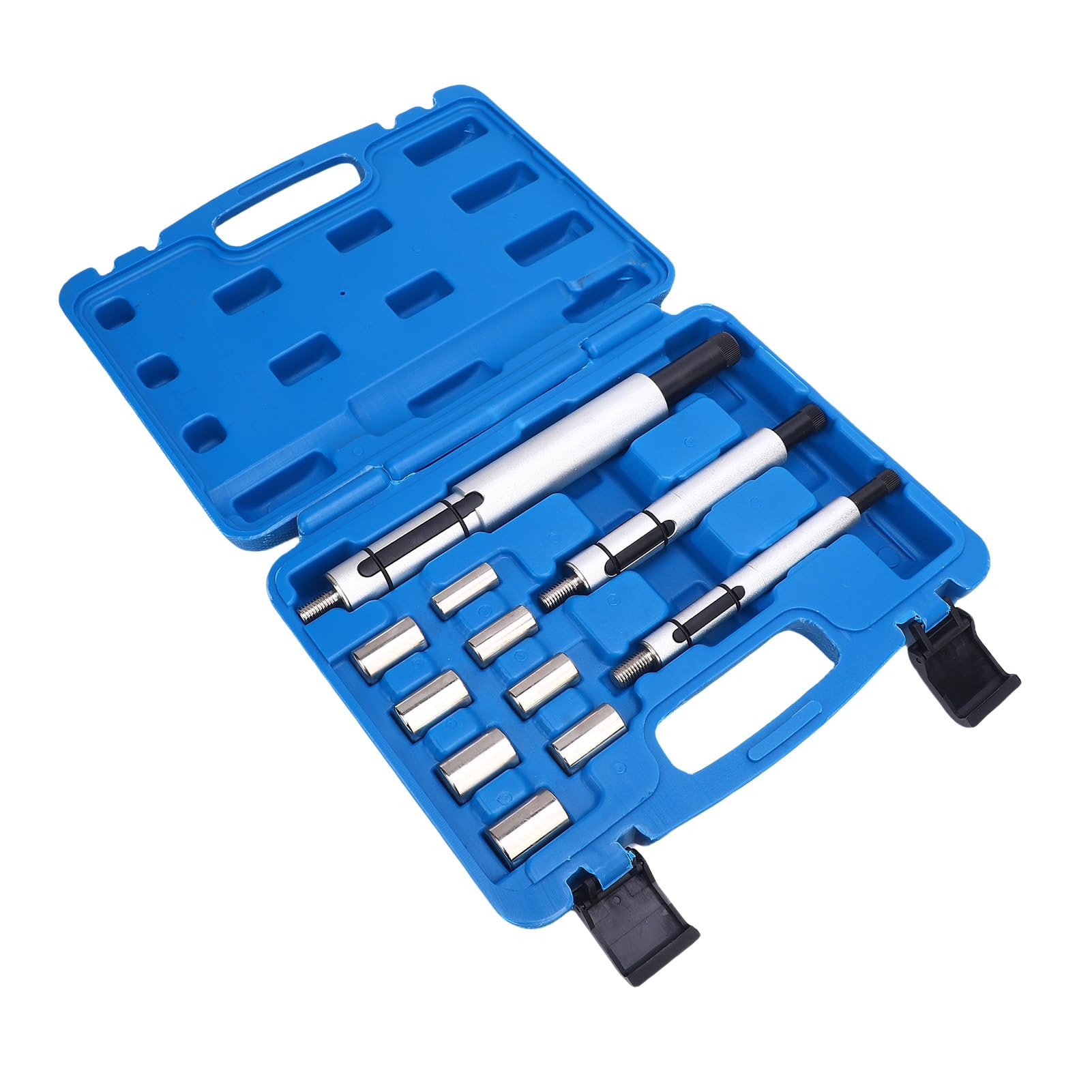 VGEBY Kit di Strumenti di Allineamento Frizione Strumento di Centraggio Frizione in Metallo 11 Pezzi con 3 Mandrini e 8 Adattatori per Meccanici SUV Camion Leggeri e Sostituzione Fai-da-Te