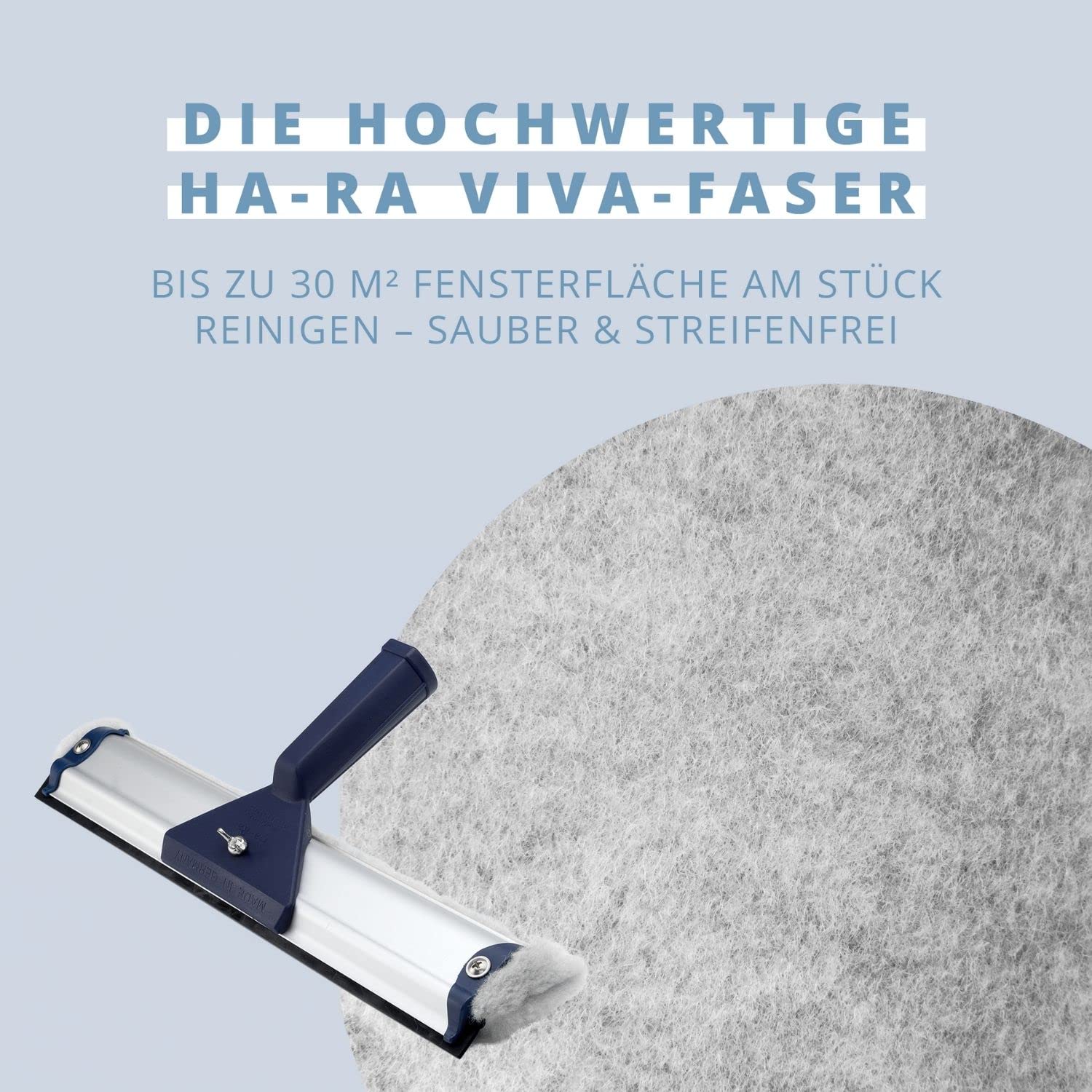 Ha-Ra Fenster-Putz-Set ein Team I Fensterwischer 32cm I Konzentrierte Vollpflege 500ml I Microfaser Star Tuch anthrazit 38x38cm I Fenster Reinigungsset