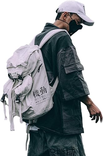 Miniatura 7 de Mochila de viaje para laptop Techwear Streetwear antirrobo delgada para laptop de 15 pulgadas, Negro -, Mochilas Daypack