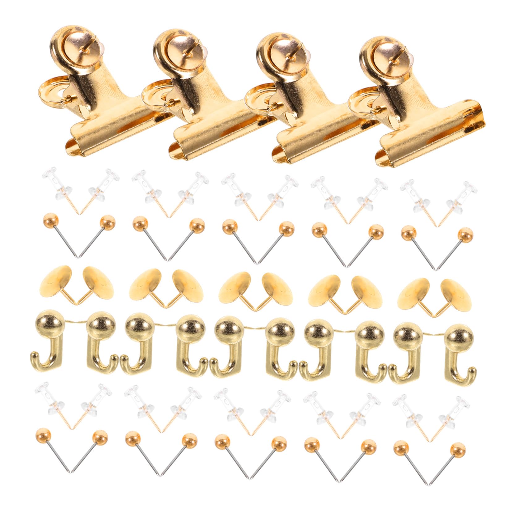 EXCEART 5ensembles Épingles Doré Pour Tableau Punaises Décoratives Pour Carte Accessoires De Bureau Épingles à Bulletin De Lieu