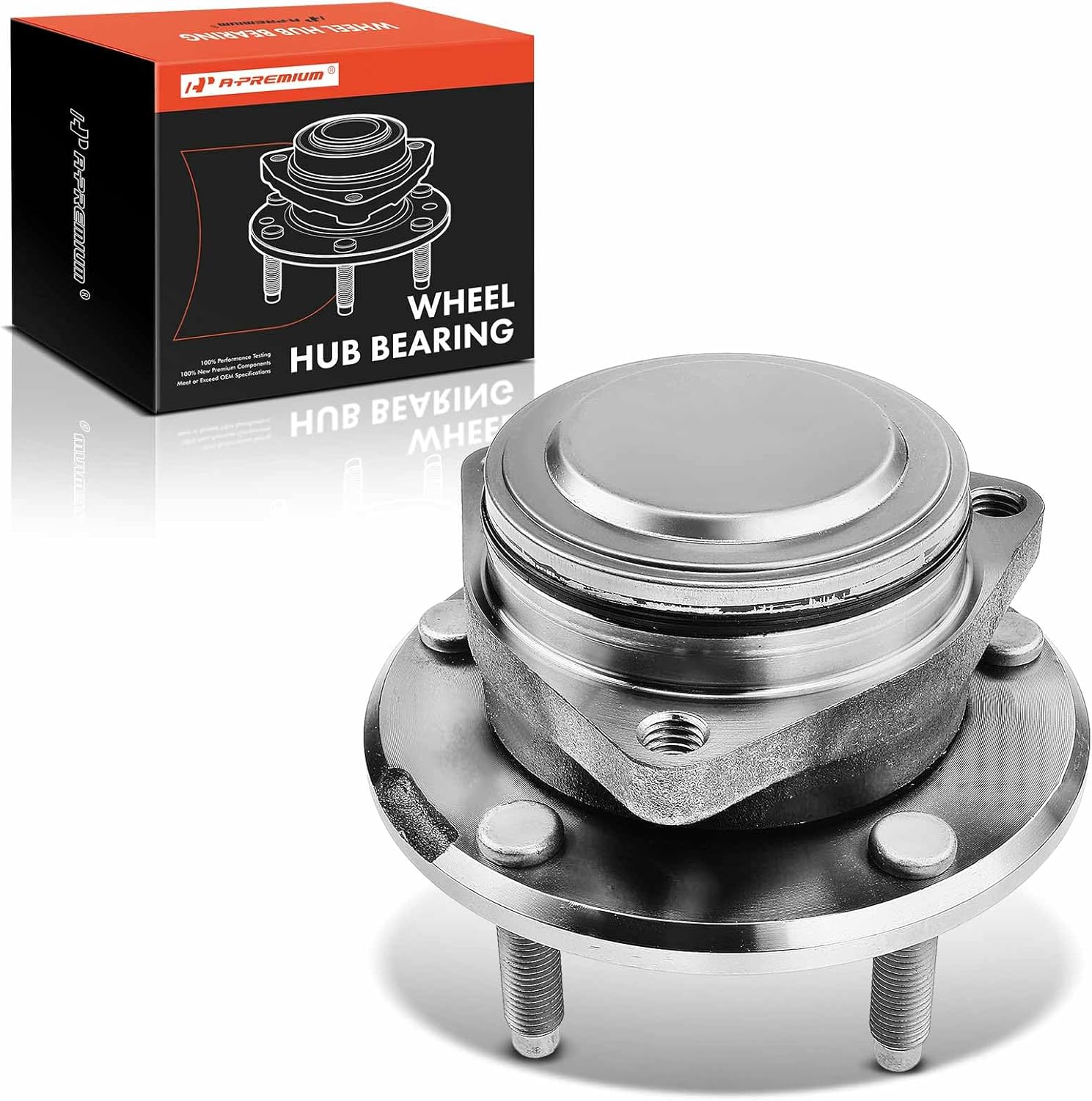 A-Premium Front Wheel Bearing and Hub Assembly with 5-Lug Compatible with Chevrolet Corvette 2014 2015 2016 2017 2018 2019
