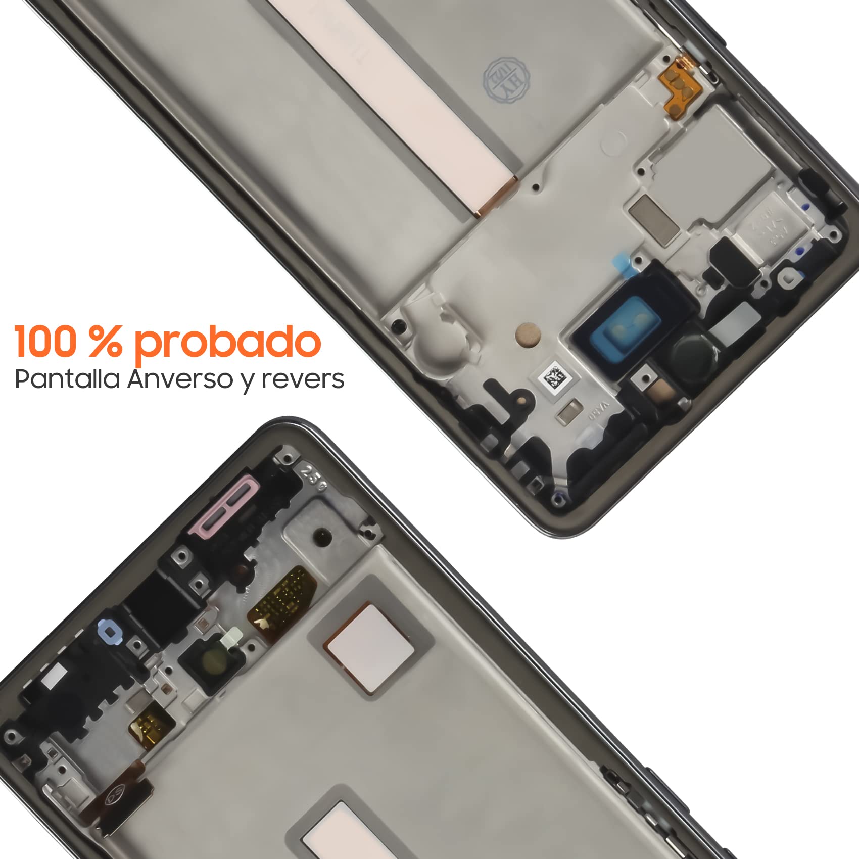 Pantalla LCD para Samsung A53 5G LCD Display para Galaxy A53 5G SM-A536B SM-A536U SM-A536E 6,5" Pantalla de repuesto Pantalla Táctil Asamblea con Reparación Kit (Negro con Marco, Incell)