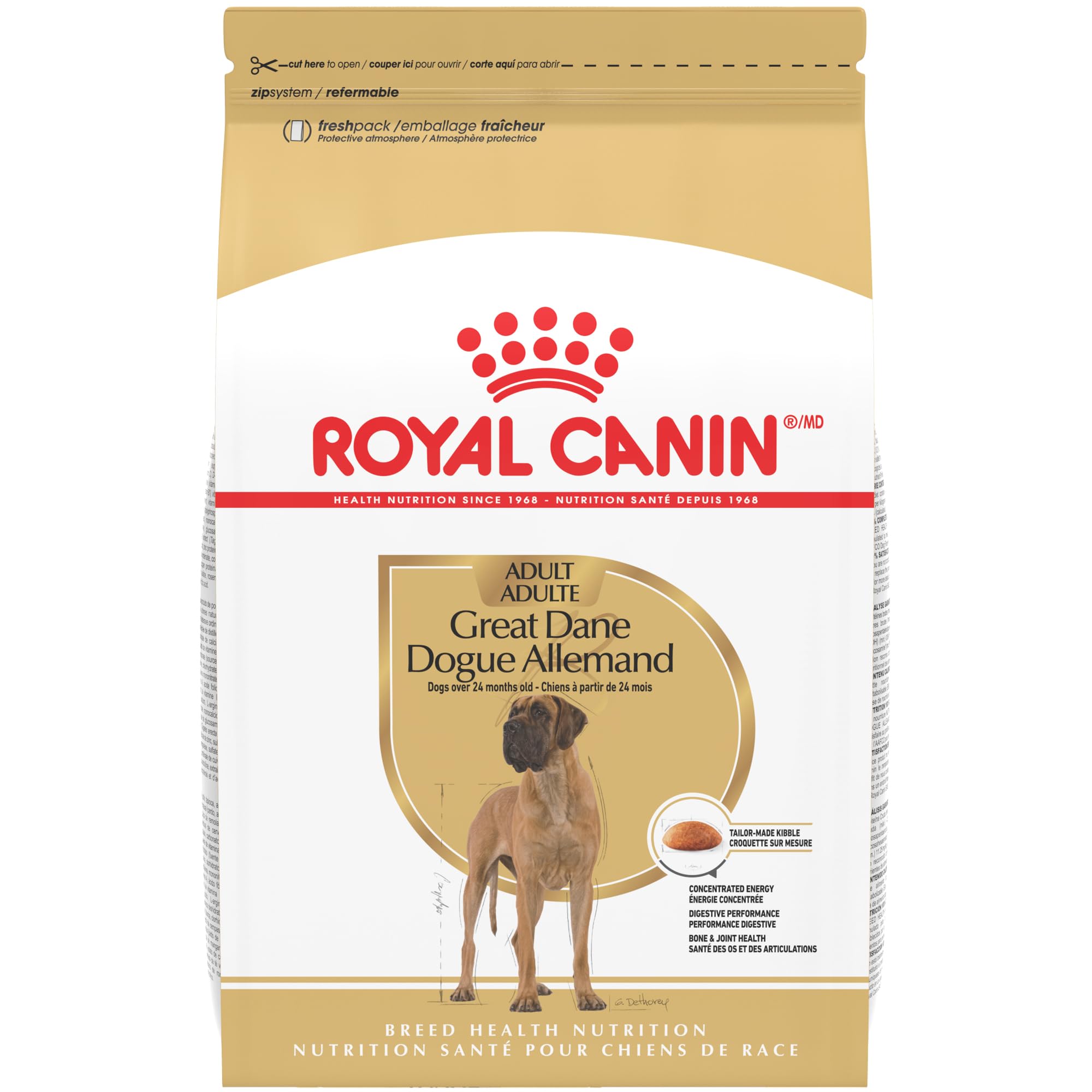 Royal Canin Breed Health Nutrition Great Dane Adult Dry Dog Food, 30 lb Bag