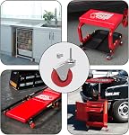 Big Red ATR6551-6PB Torin Replacement Swivel Casters, 2.5" Wheels with Posts (Fits: Creepers, Mechanic Carts, Stools, Dollies), 3 Pairs