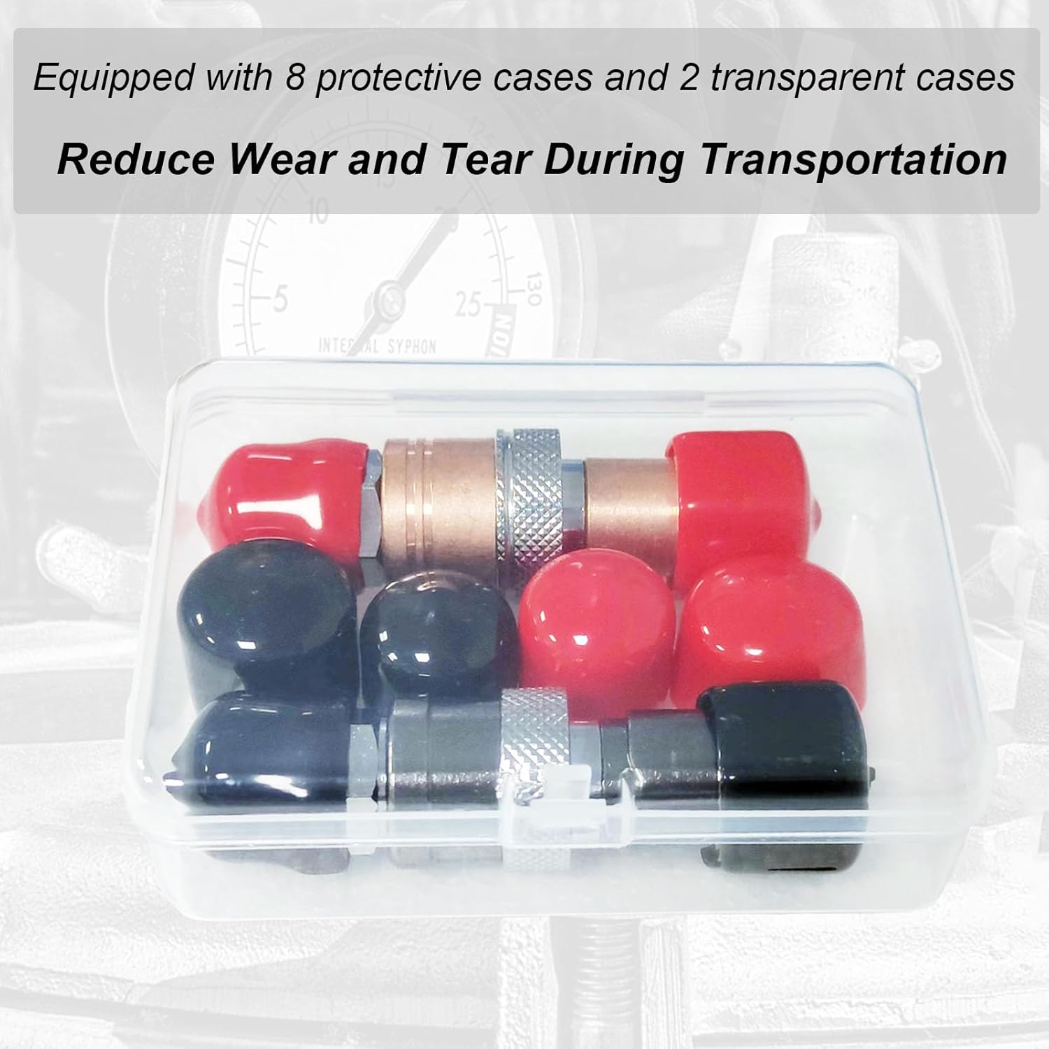 Upgraded Oxy Acetylene Torch Quick Connects Fittings, Cutting Torch Hose Repair Kit for 9/16th Type B Fittings, Oxygen Acetylene Regulator Set for Oxygen and Fuel Equipment