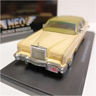 1 43 ​​for City Four Door Limousine Model Town Car 1978 Metal Vehicle Classic Static Collectible(Yellow)