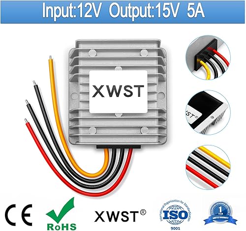 Vista 15 de Módulo elevador DC de 12 V a 19 V 28 A, convertidor de impulso 9V-13V a 19V, regulador de voltaje, adaptador de alimentación impermeable 532 W 19 V