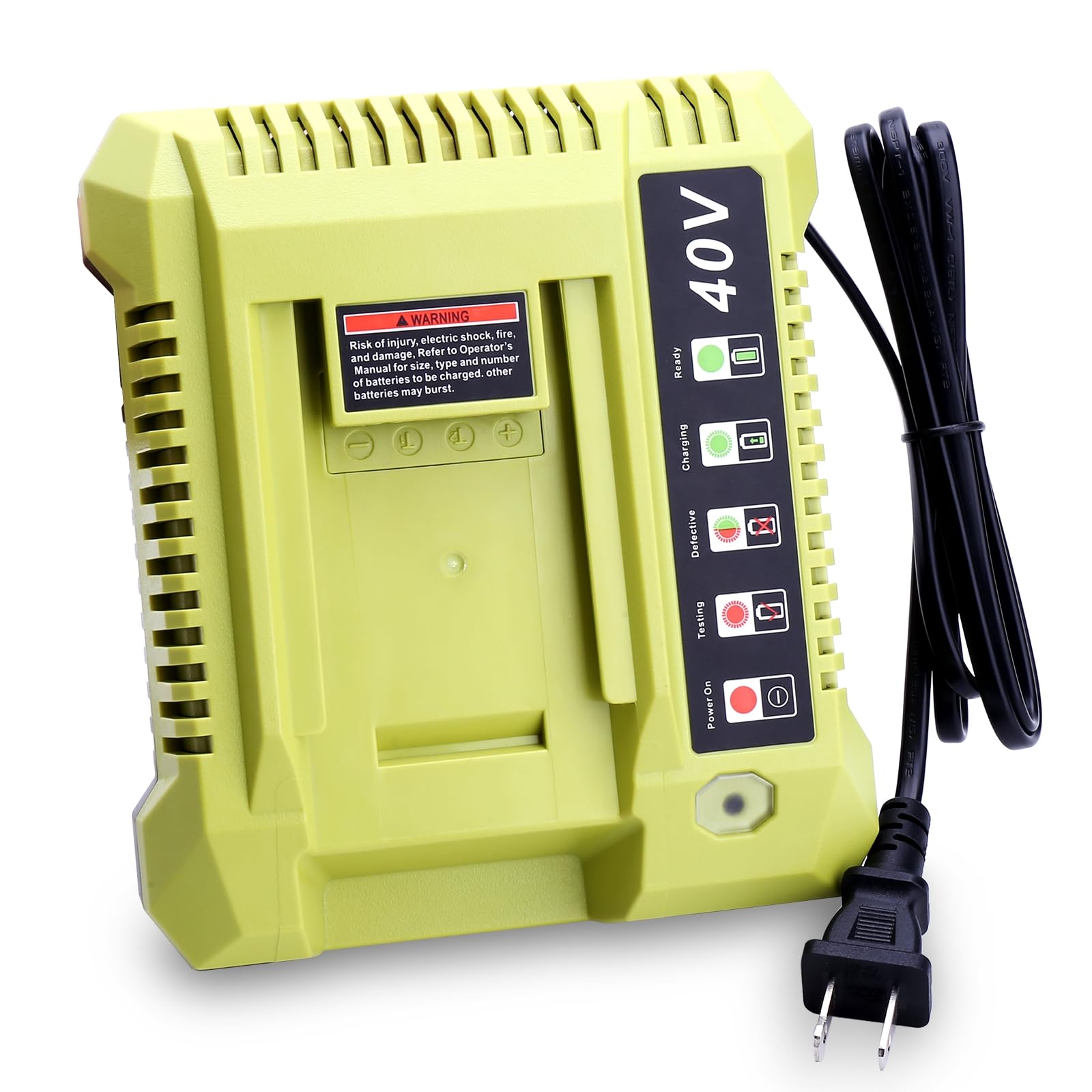 Replacement for Ryobi 40V Battery Charger OP401, 40V Charger Compatible with Ryobi Battery 40 Volt OP4026 OP4050A OP4040 OP4050 OP4050A OP4060 OP40261 OP40401 OP40501
