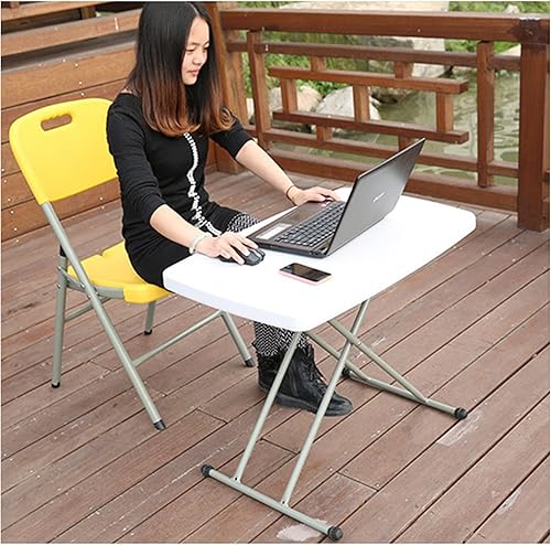 Miniatura 2 de Mesa plegable para tarjetas, altura ajustable, mesa de actividades plegable personal para uso doméstico, picnic, fiesta, sin montaje (29.9 x 19.6 x