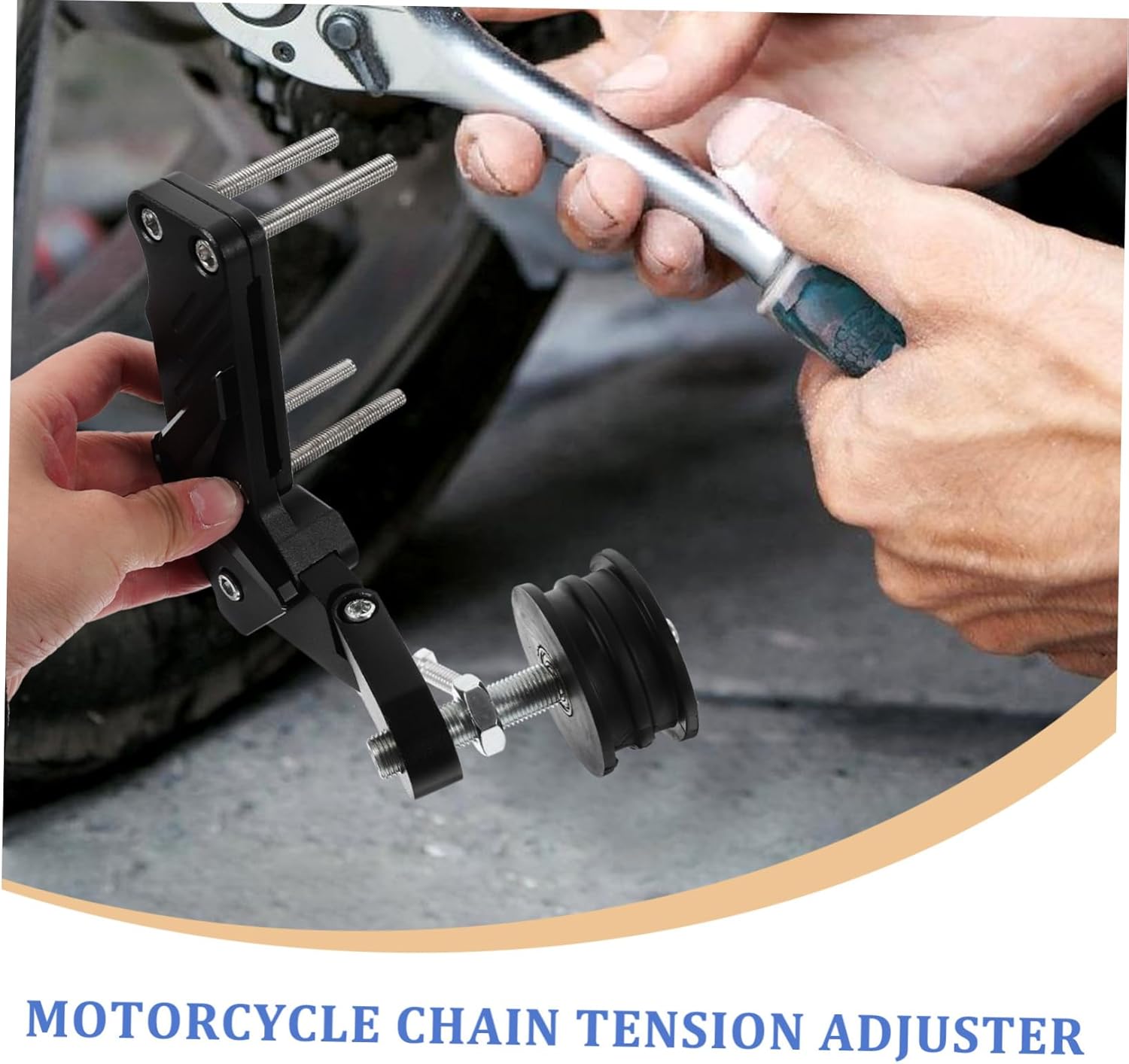 Motorcycle Chain Tensioner Guide Assembly Chain Adjuster Tensioner for Smooth Riding