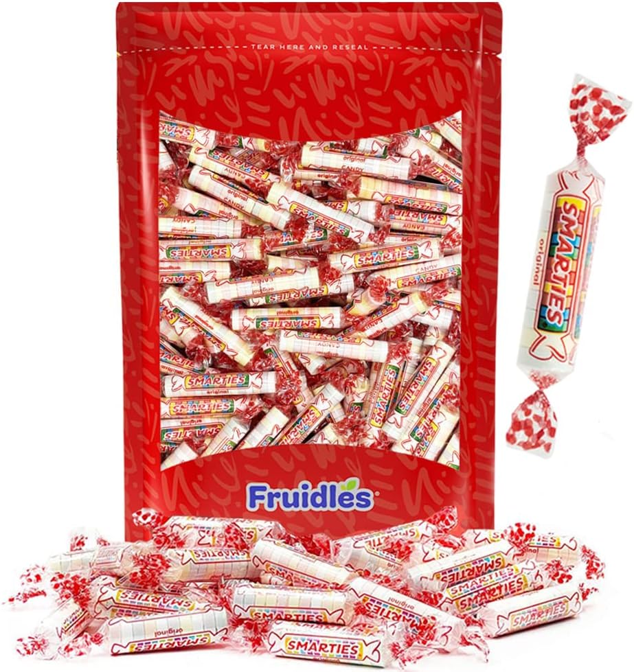 FruidlesClassic Smarties Hard Candy Roll, Original Assorted Flavors, Individually Wrapped (1 Pound)