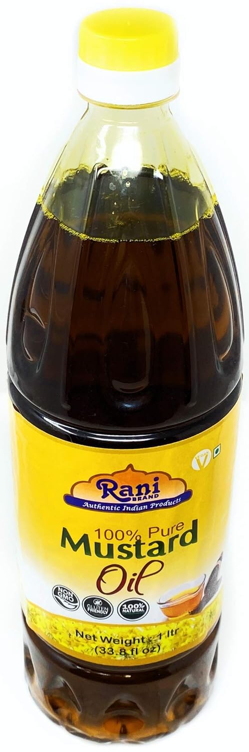 Rani Mustard Oil (Kachi Ghani) 33.8 Ounce (1 Liter) NON-GMO | Gluten Free | Vegan | 100% Natural | Kosher - Image 7