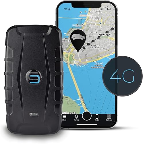 SALIND GPS 20 4G - Rastreador GPS para vehículos, automóviles, motocicletas, camiones y más - Imán integrado para una fácil fijación - 90 días de