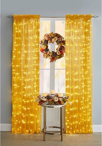 Miniatura 3 de BrylaneHome Panel de cortina con bolsillo para barra de 84 pulgadas, preiluminado, 54I W 84I L, color blanco