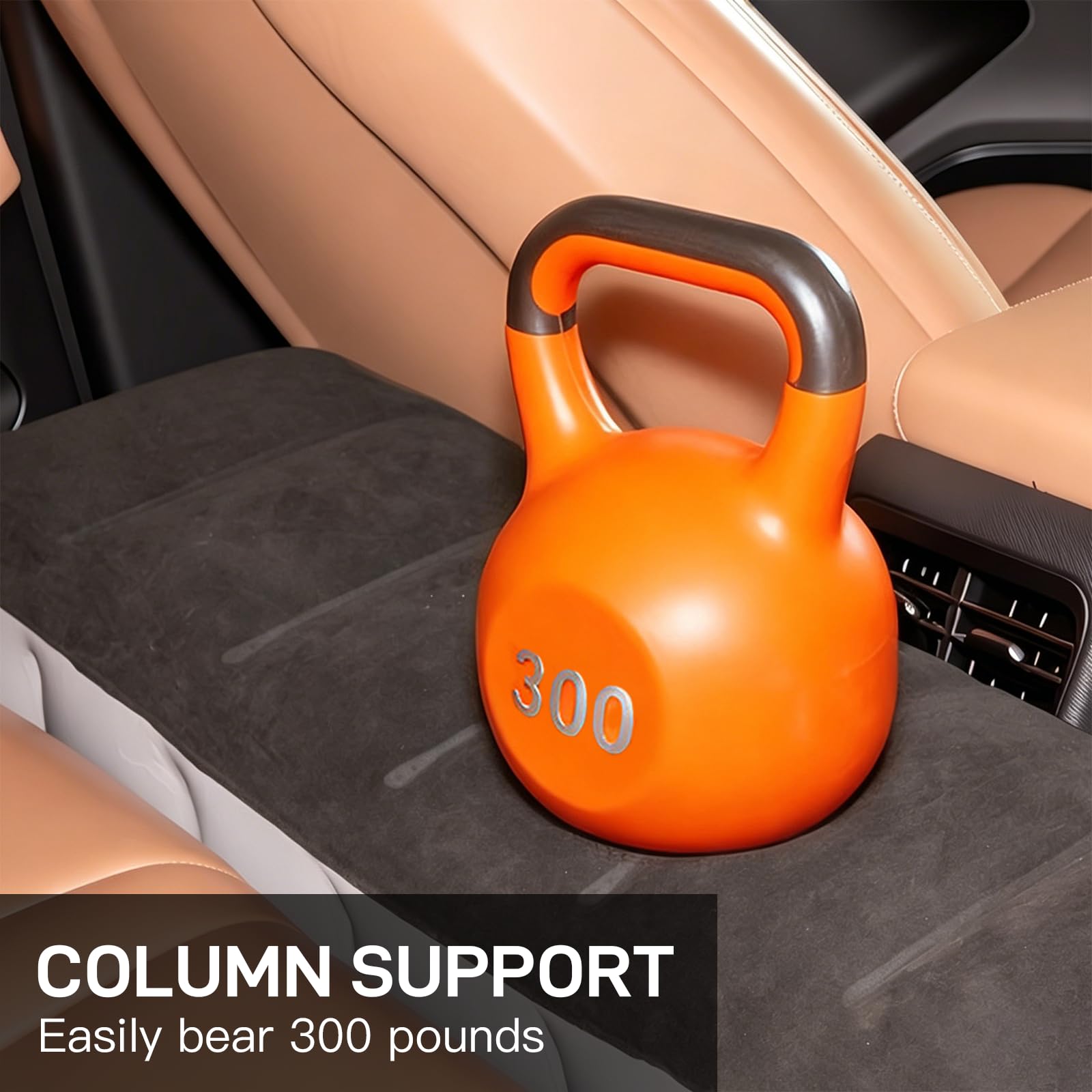 Materasso ad aria per auto, 130 x 27 x 37 cm, materasso ad aria per sedile posteriore, con pompa ad aria, tappetino gonfiabile per SUV, MVP, berlina, materasso per auto da viaggio