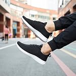 VAMJAM Chaussures de course pour hommes Ultra Léger Respirant Chaussures de marche Non Slip Athletic Mode Sneakers Mesh Workout Casual Sports Shoes