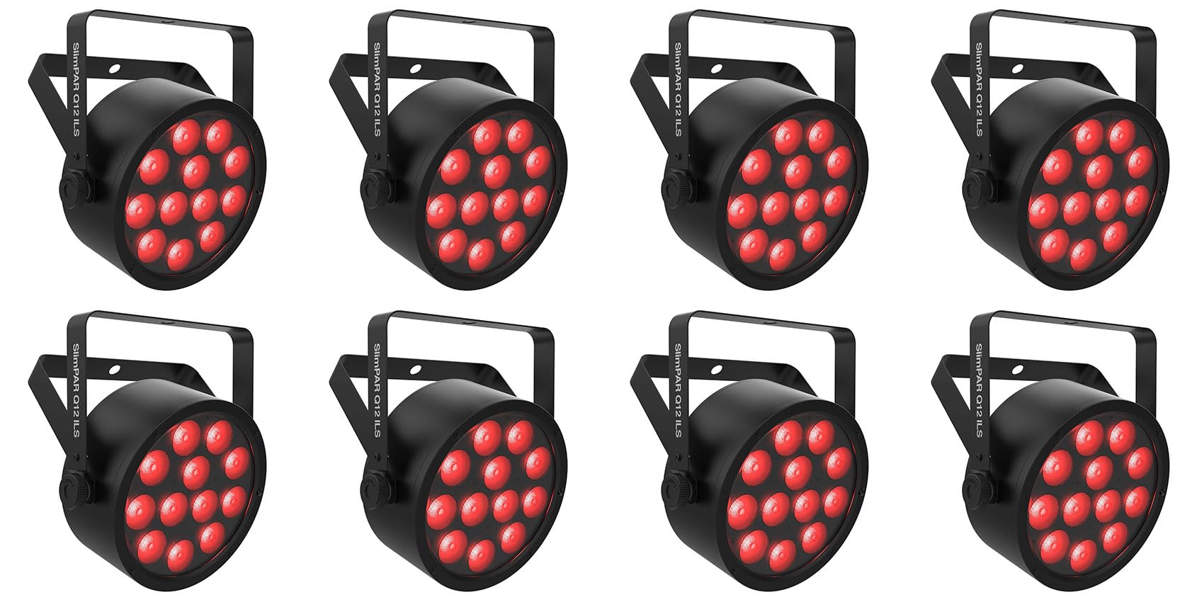 AudiosavingsBundle:(8) Chauvet DJ SlimPAR Q12 ILS RGBA LED D-Fi USB DMX Par Can Party/Stage Wash Light
