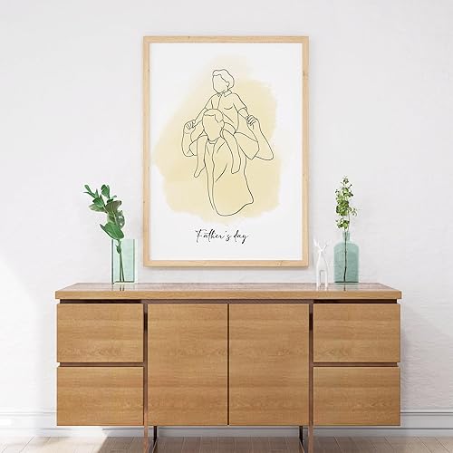 Miniatura 7 de NAZENTI Retrato de dibujo de una línea, retrato de pareja personalizado, regalos de pareja, lienzo personalizado, póster de retrato personalizado,