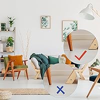 Vista 72 de Zonon 4 rollos de tiras de fieltro de 120 pulgadas con cinta adhesiva de fieltro para muebles, rollos de tiras autoadhesivas de poliéster resistente